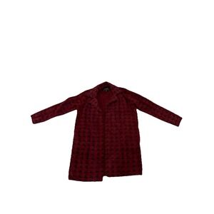 Liverpool Los Angeles Fuzzy Red Overcoat Size XS Women's